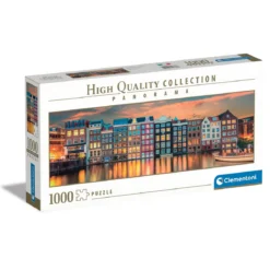 Clementoni puslespill Panorama – Amsterdam 1000 biter, 98×33 cm