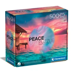 Clementoni puslespill – Peace puzzle living the present. 500 biter, 49×36 cm
