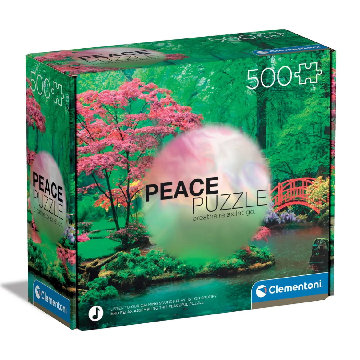 Clementoni puslespill Peace Puzzle – Raindrops Lullaby 500 biter, 49×36 cm