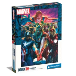 Clementoni puslespill – Superhelter fra Marvels Avengers. 1000 biter, 50×69 cm