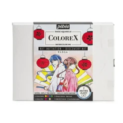 Colorex Manga Discovery Kit – 4×20 ml akvarellblekk, 4 tusjer + tilbehør