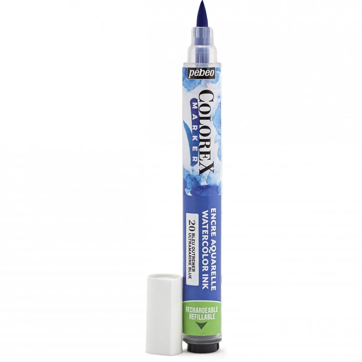 Colorex Marker Ultramarine Blue – marker med akvarellblekk og penselspiss