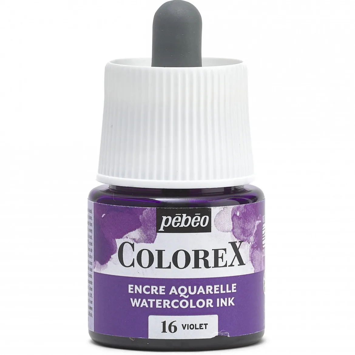 Colorex Watercolor Ink 45 ml Violet – boks med akvarellblekk og pipette
