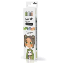 Copic Ciao markers med dobbel spiss, 3-pakning – Natural palette