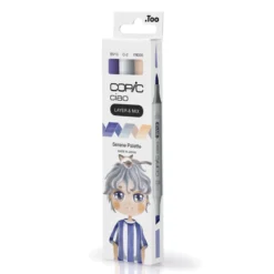 Copic Ciao markers med dobbel spiss, 3-pakning – Pastel palette