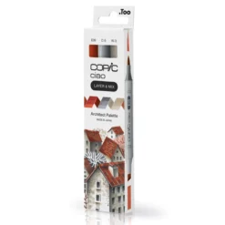 Copic Ciao markers med dobbel spiss, 3-pakning – Architect palette