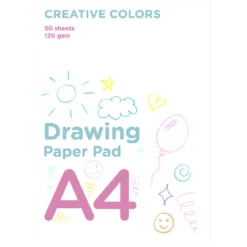 Creative Colors tegneblokk for barn A4 (210×297 mm) med 50 ark, 120 g/m²