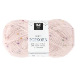 Dale Multi Popkorn fra House of Yarn, 50 g lyserosa – allsidig effektgarn