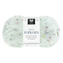 Dale Multi Popkorn fra House of Yarn, 50 g lyseblå – allsidig effektgarn