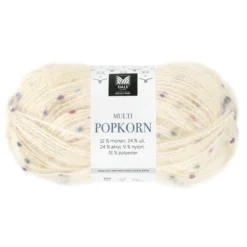 Dale Multi Popkorn fra House of Yarn, 50 g natur – allsidig effektgarn