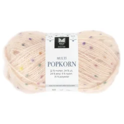 Dale Multi Popkorn fra House of Yarn, 50 g pudderrosa – allsidig effektgarn