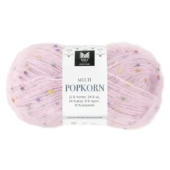 Dale Multi Popkorn fra House of Yarn, 50 g rosa – allsidig effektgarn