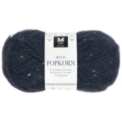 Dale Multi Popkorn fra House of Yarn, 50 g marineblå – allsidig effektgarn