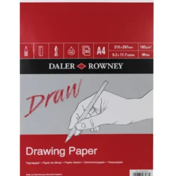 Daler-Rowney Drawing Paper tegneblokk A4 (210×297 mm), 50 ark, 160 g/m²