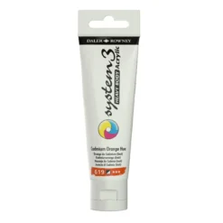 Daler-Rowney System3 Heavy Body akrylmaling 59 ml – Cadmium Orange Hue 619