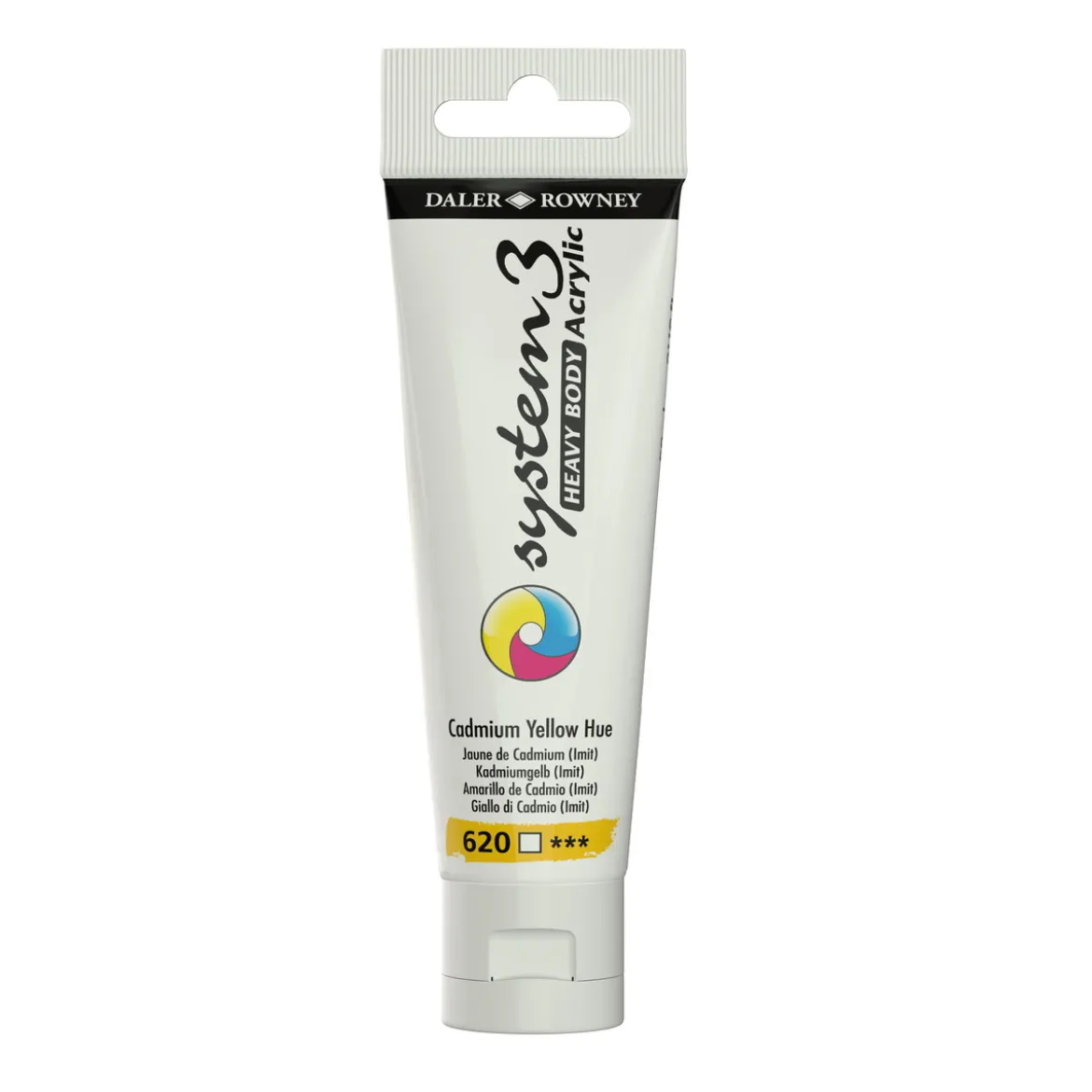 Daler-Rowney System3 Heavy Body akrylmaling 59 ml – Cadmium Yellow Hue 620