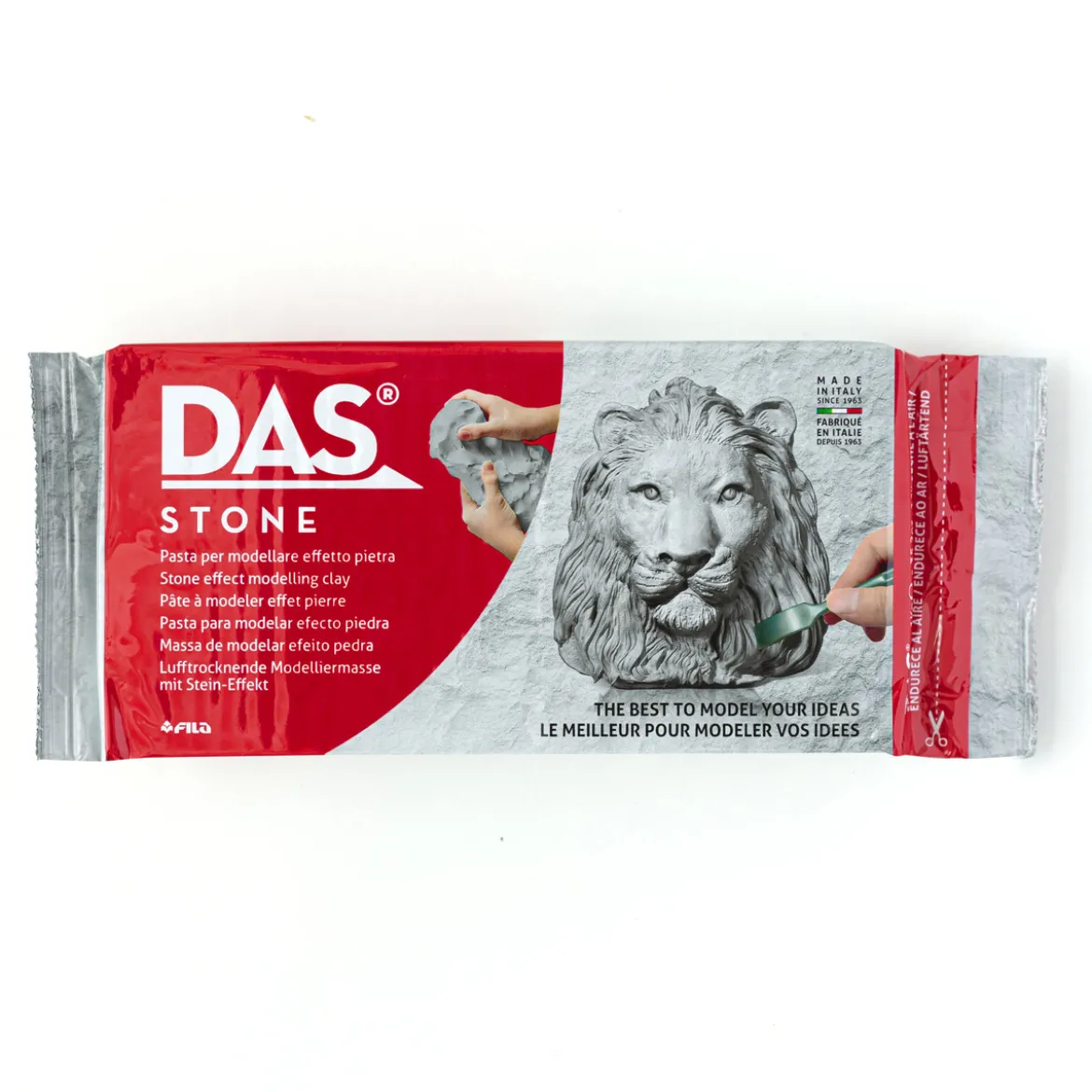 DAS Stone 1 kg – lufttørkende modelleire med myk og glatt struktur
