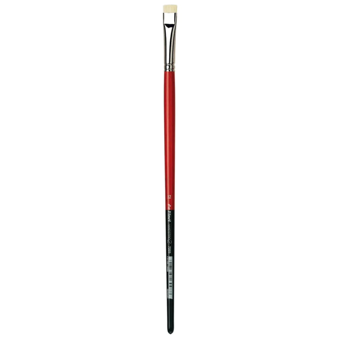 da Vinci 7223 Maestro2 extra short flat 12, pensel oljemaling, kort og flat bust, svinebust
