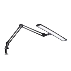 Daylight Lumi E35501, svart bordlampe med 51 cm bredt lampehode, CRI 95+