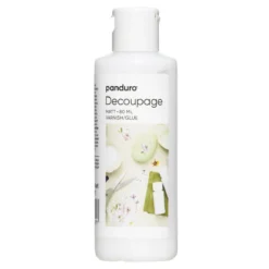 Decoupagelim, matt, vannbasert decoupagelakk til pappmasjé og tre, 80 ml