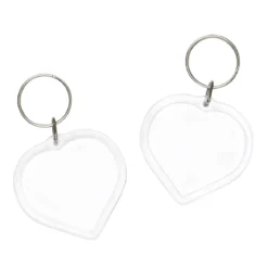 Delbar nøkkelring hjerte 2-pk