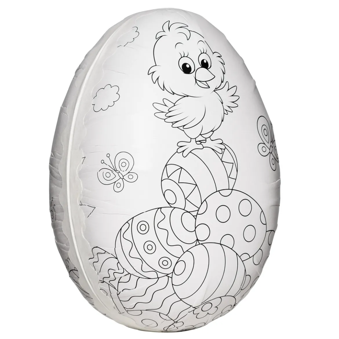 Delbart påskeegg 15 cm Kylling
