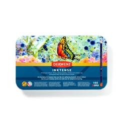 Derwent Inktense 100 akvarellblyanter i metalleske