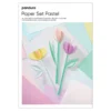 Designblokk Pastell A4, 24 ark, hvorav 4 med metallictrykk, 180 g/m²