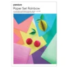 Designblokk Rainbow A4, 24 ark, hvorav 4 med metallictrykk, 180 g/m²