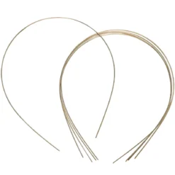 Diademstammer, diadem i gullfarget metall, 5-pakning. 13×15 cm