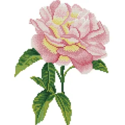 Diamond Dotz Pink Rose – diamond painting, 27×35 cm, 5297 dotz