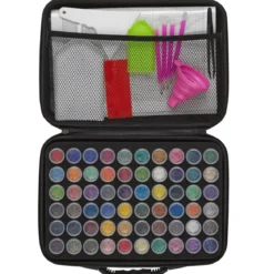 Diamond painting – kit med 60 bokser diamanter i ulike farger, verktøy og lerret