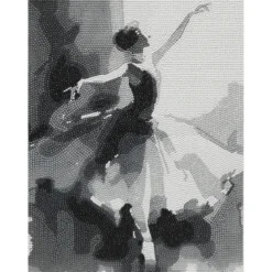 Diamond Painting prima ballerina, 30×40 cm lerret + perler, silikon & pinsett