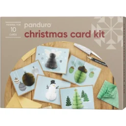 DIY-kit Christmas Card, lag 10 kjempefine julekort og send julehilsener