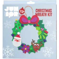 DIY-Kit Christmas Wreath – lag en supersøt julekrans med funky foam, diameter 26,5 cm