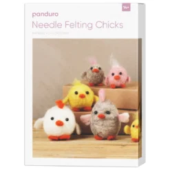 DIY-kitet Needle Felting Chicks – lag 6 påskekyllinger med nålefilting!