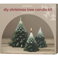 DIY-kit Juletrelys - støp 3 vakre juletrær til julen