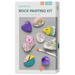 DIY-kit Male på stein - glitter