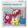 DIY-kit Monstergjengen – sy 4 søte og fargerike monstre av filt