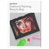 DIY-sett Diamond Painting, perle en toalettmappe! 21,5×15,5 cm, laget av kunstskinn
