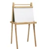 Dobbeltsidig staffeli, tegnetavle med whiteboard og griffeltavle, høyde 119–136 cm
