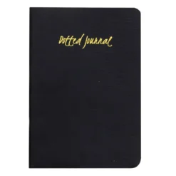 Dotted Journal A5 Black (148×210 mm) – en planner med nattsvarte sider / grå prikker
