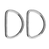 D-ring 2-pakning – 42×30 mm, sølvfarget. Maks rembredde 45 mm