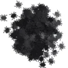 Edderkopper til halloween, minst 1000 stk. 12×13 mm, konfetti av plast
