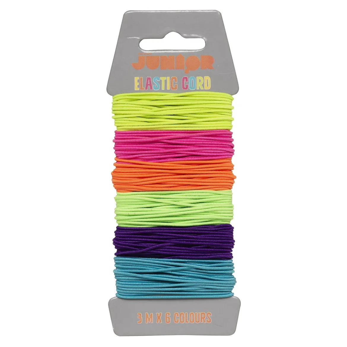 Elastisk tråd 6×3 meter smykketråd i neonfarger