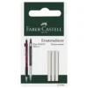 Faber-Castell 3-pakning viskelær refill til Grip 1345 / 1347 / Vario / Executive