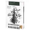 Faber-Castell Pitt Artist Pen Sketch Set, 8 tusjpenner og 1 skisseblokk