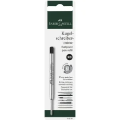 Faber-Castell refill til kulepenner XB, svart blekk