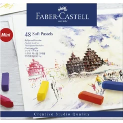 Faber-Castell Soft Pastels Mini, sett med 48 myke pastellkritt