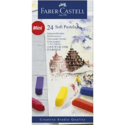 Faber-Castell Soft Pastels Mini, sett med 24 myke pastellkritt